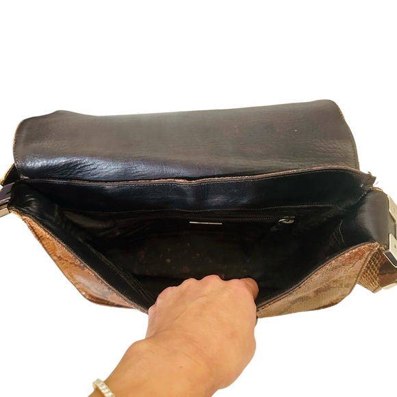 PRADA RARE 90’s VINTAGE SNAKE SKIN SHOULDER BAG - Picture 10 of 10